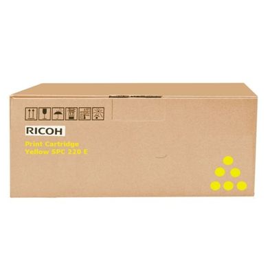Original Ricoh TYPE SPC 220 E / 406106 / 406055 / 406143 / 406768 / 407643 Toner gelb