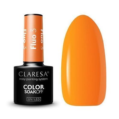 Claresa UV/LED Soak Off Gel-Nagellack 3,5g - Leuchtender Hybrid fuer Perfekte Man