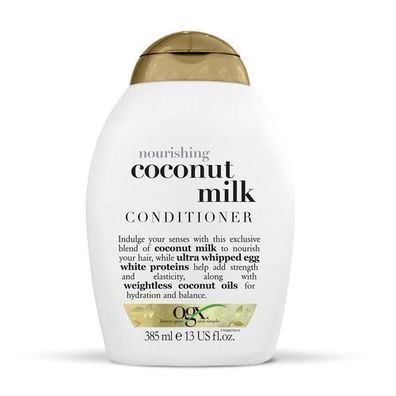 OGX Naehrende Kokosmilch-Spuelung, Feuchtigkeitsspendender Conditioner mit Kokosmi