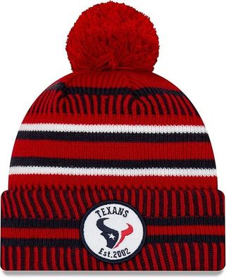 NFL Houston Texans Sideline 2019 Bobble Wollmütze NewEra 193648605048