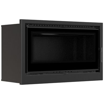 Kamin-Kassette KRATKI ARKE 95 14 kW Ø 200 schwarz Verkleidung