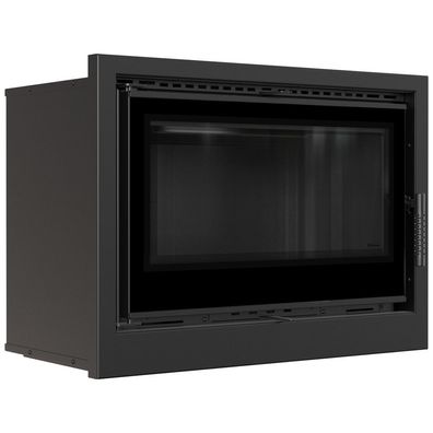 Kamin-Kassette KRATKI ARKE 80 12 kW Ø 200 schwarz Verkleidung