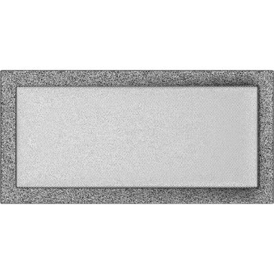 Lüftungsgitter 22x45 schwarz und silber