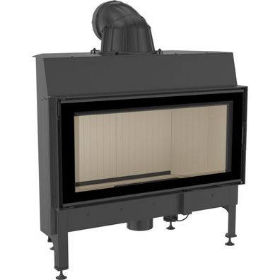 Kamineinsatz aus Stahl KRATKI NADIA 14 kW Ø 200 mit Türfeder