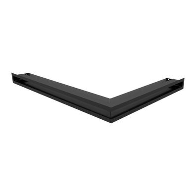 Eck-Lüftungsgitter LUFT links 76,6x54,7x6 schwarz