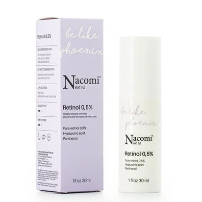 Nacomi Next Level Retinol-Serum 0,5%, 30 ml - Anti-Aging Gesichtspflege fuer stra
