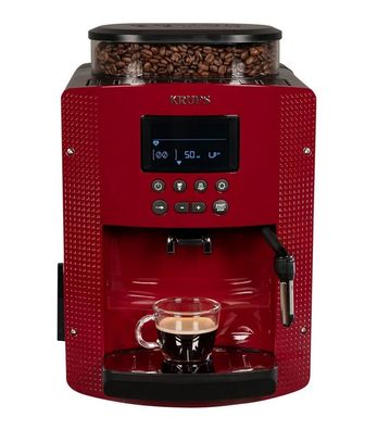 Krups Kaffeevollautomat / Kaffeemaschine EA815570, Rot