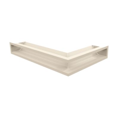 Eck-Lüftungsgitter LUFT links 60x40x9 Creme