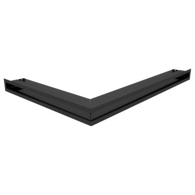 Eck-Lüftungsgitter LUFT rechts 54,7x76,6x6 schwarz