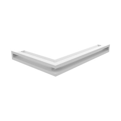 Eck-Lüftungsgitter LUFT rechts 40x60x6 weiß