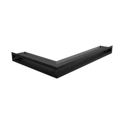 Eck-Lüftungsgitter LUFT rechts 40x60x6 schwarz