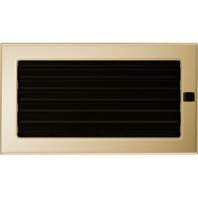 Vent Cover 17x30 gold - plated with blinds