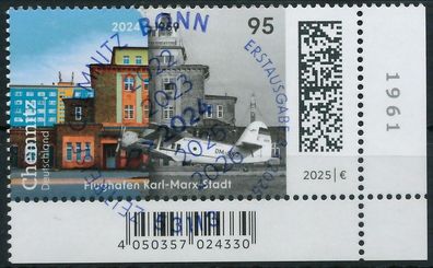 BRD BUND 2025 Nr 3900 ESST zentrisch gestempelt ECKE-URE X97132A