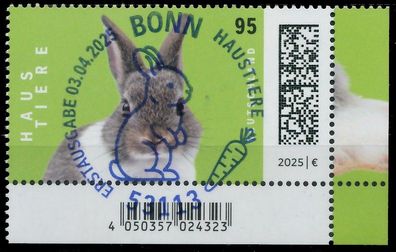 BRD BUND 2025 Nr 3899 ESST zentrisch gestempelt ECKE-URE X97133A