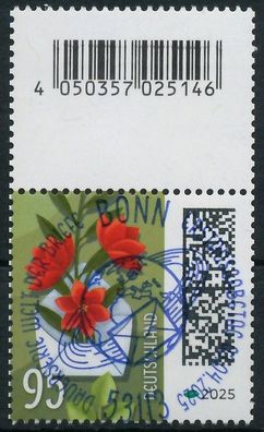 BRD BUND DS WELT DER BRIEFE Nr 3898b ESST ZENTR X971372