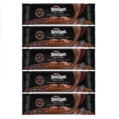 Tim Tam Decadent Triple Choc Biscuits Pack of 5 [MHD: 29.03.2025] 5x175 g
