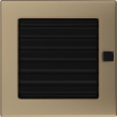 Vent Cover 17x17 gold - plated with blinds