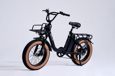 City E-Bike Step-thru Elektrofahrräder mit 48V 13Ah Akku Doppeltem Gepäckträger