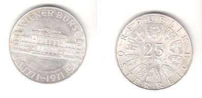 25 Schilling Silber Münze Österreich Wiener Börse 1771-1971 (113793)