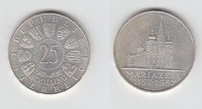 25 Schilling Silber Münze Österreich 800 Jahre Mariazell 1157-1957 (113467)