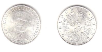 25 Schilling Silber Münze Österreich Carl Michael Ziehrer 1972 (113717)