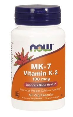Now Foods Vitamin K-2 MK-7, 100 mcg, 60 Veggie-Kapseln