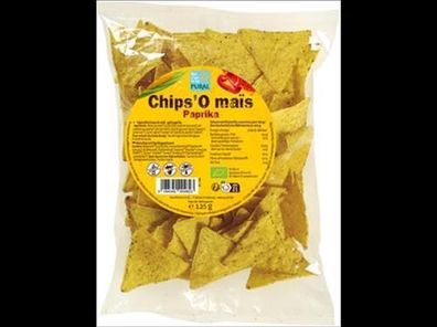 Pural 6x Chips'O maïs Paprika 125g