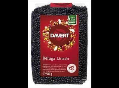 Davert 6x Beluga Linsen, schwarz 500g 500g