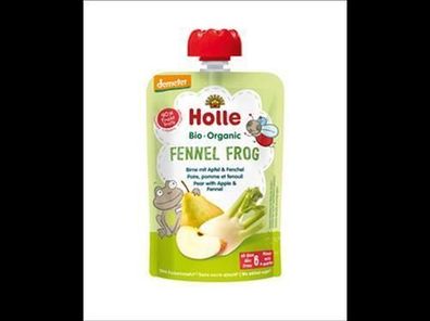 Holle 6x Fennel Frog - Birne mit Apfel & Fenchel 100g