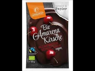 Landgarten 3x Bio FT Amarenakirsche in Zartbitter-Schokolade 50g 50g