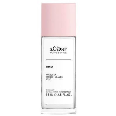 S. Oliver Pure Sense Damen Deodorant Spray, 75ml, Frischer Duft