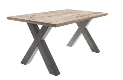 Esszimmertisch Eike 4 140 x 90 x 75 Esstisch Graphit/Sandeiche 1342