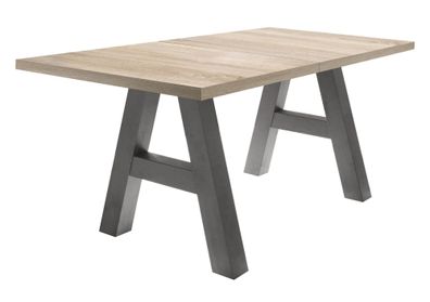 Esstisch ausziehbar Elia 3 140 x 90 x 75 Esszimmertisch Graphit/Eiche