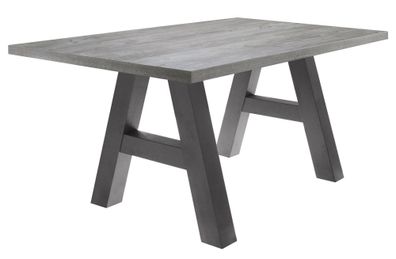 Esszimmertisch Elia 4 140 x 90 x 75 Esstisch Graphit/Beton 1327