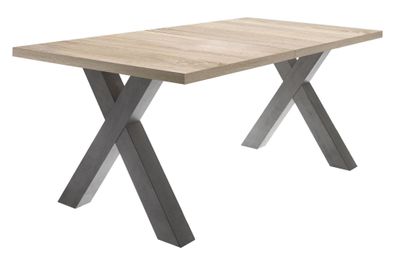 Esstisch ausziehbar Eike 3 140 x 90 x 75 Esszimmertisch Graphit/Eiche