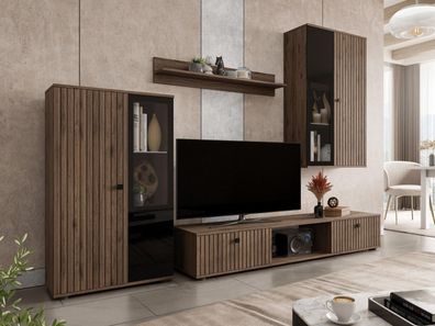 Wohnwand Salsa II Anbauwand Mediawand Wohnzimmer-Set Schrankwand Modern