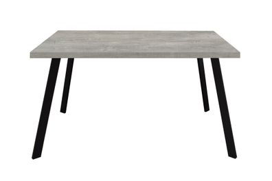 Esszimmertisch rechteckig Ediva 1 140 x 90 x 75 Esstisch Schwarz/Beton