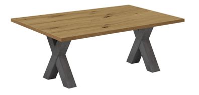 Couchtisch Etti 5 120 x 70 x 47 Wohnzimmertisch Graphit/Asteiche 1358