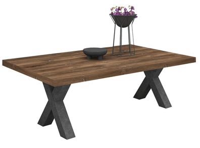 Esstisch Enzo Di Lusso 175x78x100 Esszimmertisch Graphit/Zinneiche