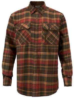 Pinewood 9428 Prestwick Hemd D. Green/Terracotta (767)