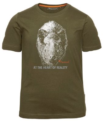Pinewood 6467 Wildschwein T-Shirt Kids H. Olive (713)