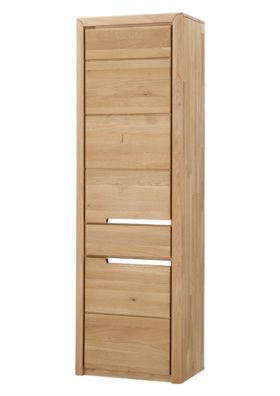 Stauraumschrank Massivholz Ianka 63x198x41 Stauraumelement Wildeiche