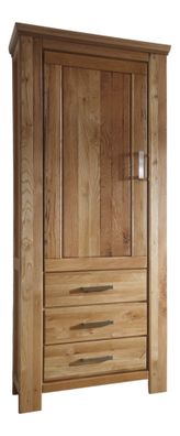 Stauraumelement Teilmassiv Iantha 83x210x47 Stauraumschrank Wildeiche