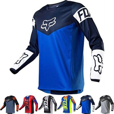 Männer Radfahren Jersey Mountainbike MTB Racing Langarm T-Shirt Tops