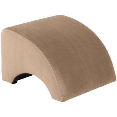 Hocker Kajsa 52x37x54 Fußhocker Bezug Samtvelours sand