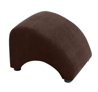 Hocker Kajsa 52x37x54 Fußhocker Bezug Veloursstoff braun