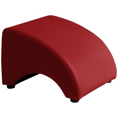 Hocker Kajsa 52x37x54 Fußhocker Bezug Kunstleder chilli