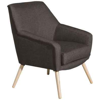 Sessel Kachka Bezug Flachgewebe Buche natur / braun 2103