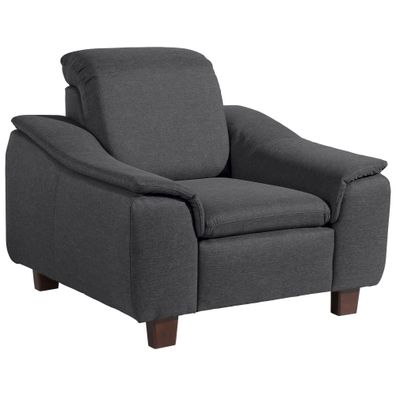 Sessel Katti Bezug Flachgewebe Buche nussbaum dunkel / graphit 2294