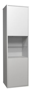 Vitrine Erna 51x45x182 Kreidegrau matt Lack 1477